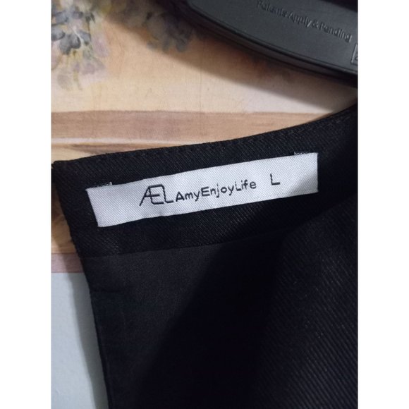 AEL Large Black Shift Casual Going Out Occasion Business Mini Classic Dress - Picture 3 of 5